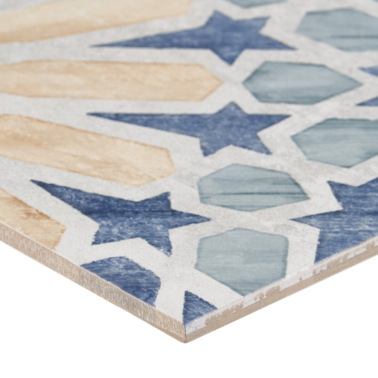 Patras 8x8 Multicolor Matte Porcelain Floor and Wall Tile