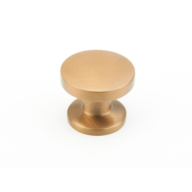 Brushed Bronze Round Circle Cabinet Knob
