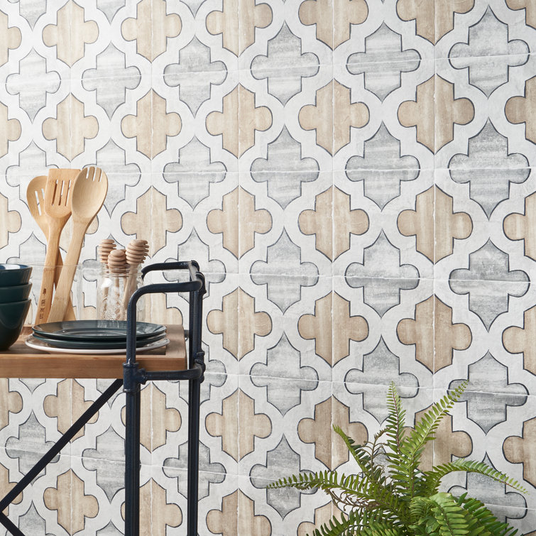 Patras 8x8 Multicolor Matte Porcelain Floor and Wall Tile