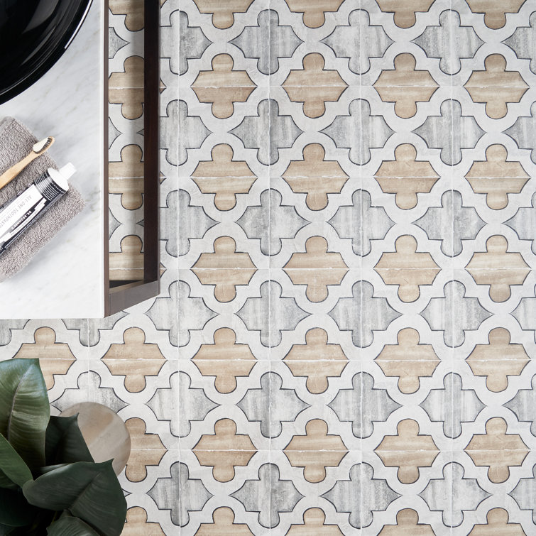 Patras 8x8 Multicolor Matte Porcelain Floor and Wall Tile