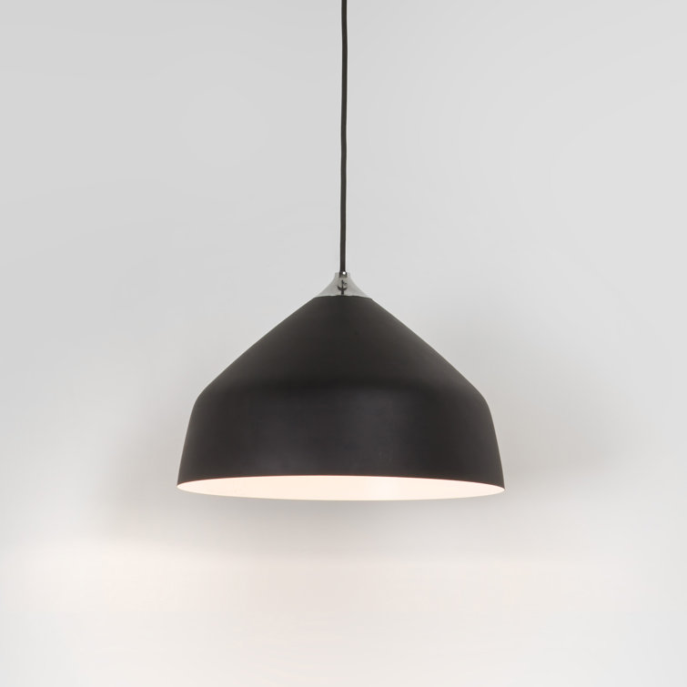 Astro Modern Matt Black Cone Pendant Light 81"x11.81"