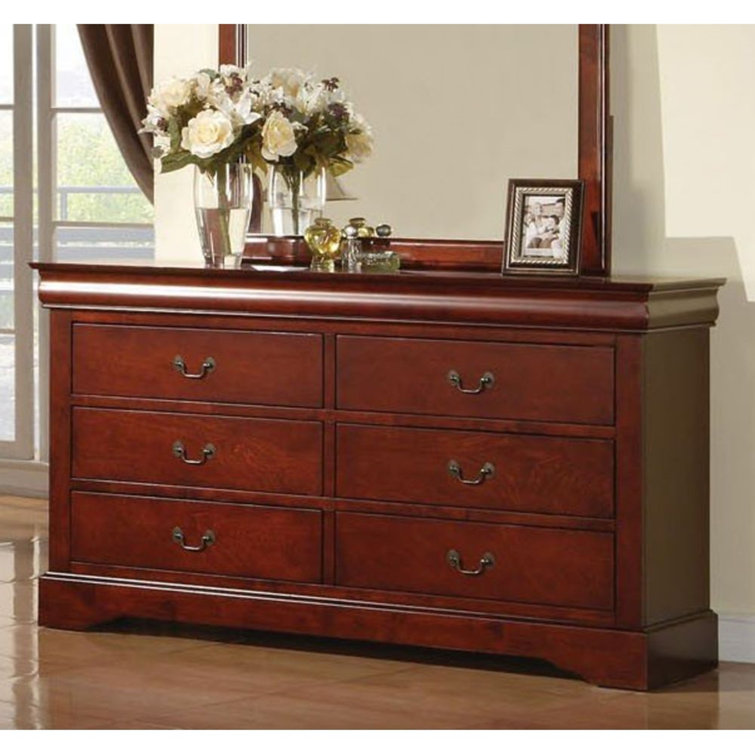 Antique Gray 60" Sophisticated Dresser with Dovetail Drawers