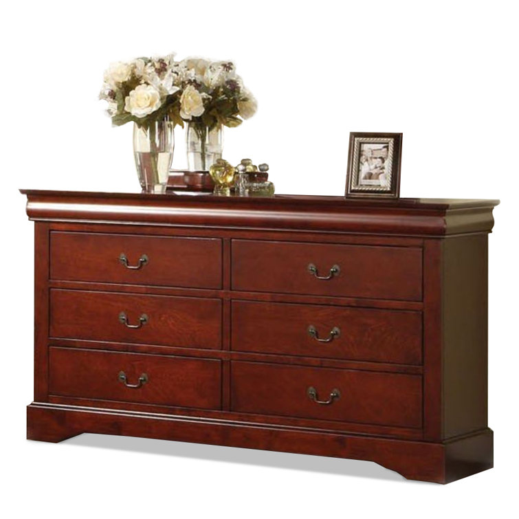 Antique Gray 60" Sophisticated Dresser with Dovetail Drawers