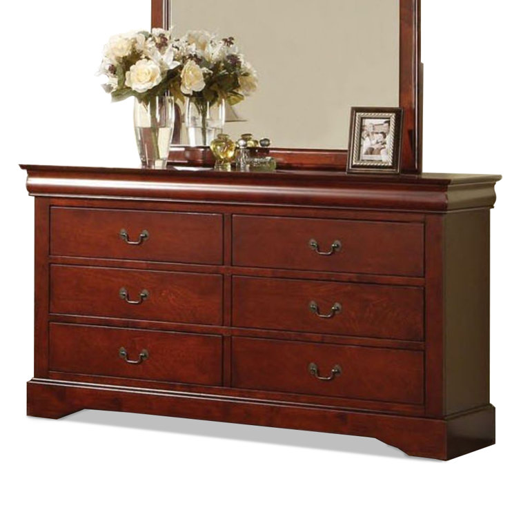 Antique Gray 60" Sophisticated Dresser with Dovetail Drawers