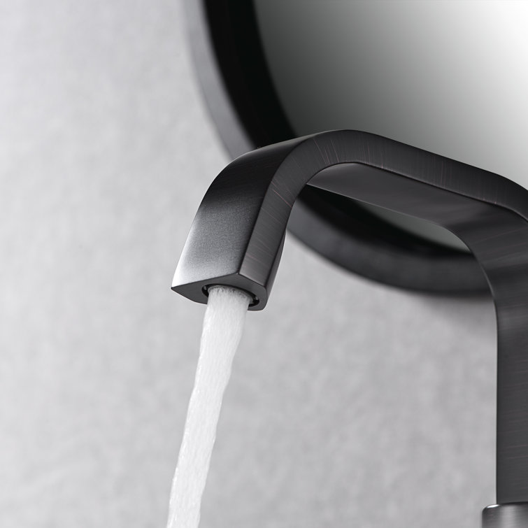 Oil Rubbed Bronze Single Hole Bathroom Faucet with Drain Assembly