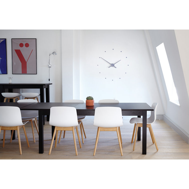 Large Black Polystyrene Minimalist Wall Clock