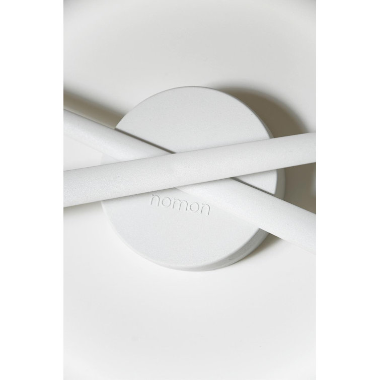 Small White Polystyrene Minimalist Wall Clock