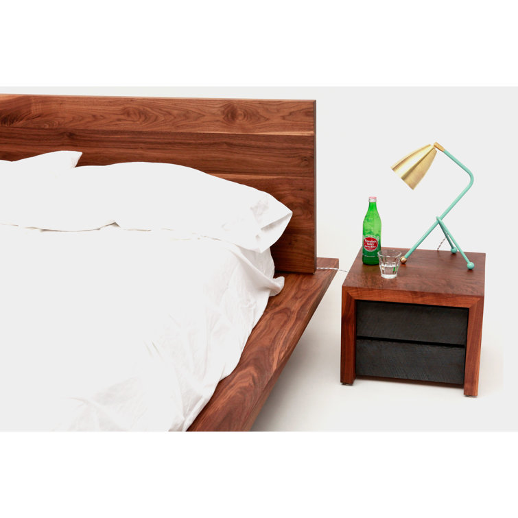 ARTLESS SQ Queen Platform Bed with Wood Frame