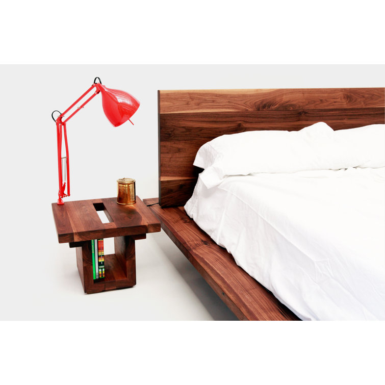 ARTLESS SQ Queen Platform Bed with Wood Frame