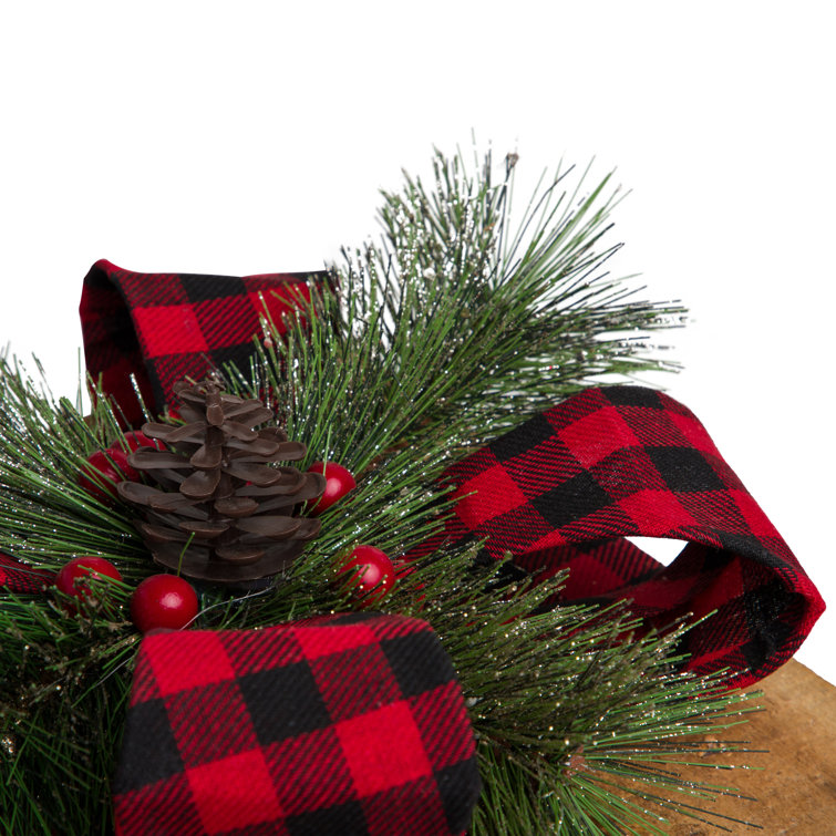 Rustic Wooden Christmas Gift Box Set with LED Lights