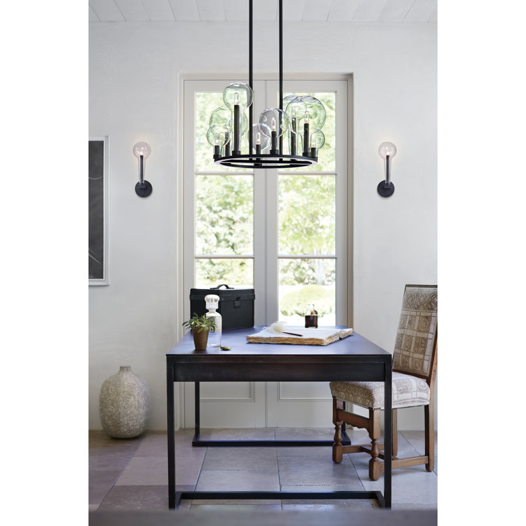 Alchemy 8-Light Lacquered Brass Cage Chandelier - 24"Dia