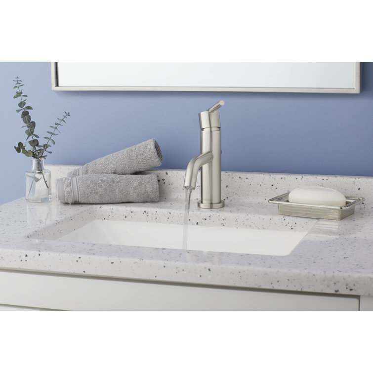 Parma Modern Brushed Nickel Single-Handle Bathroom Faucet