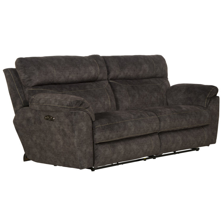 Sedona Smoke 90.5" Power Reclining Sofa with USB Cup Holder