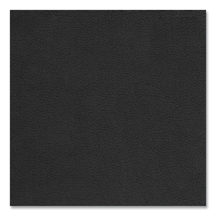 Luxor Executive High-Back Black Vinyl Swivel Chair with Lumbar Support