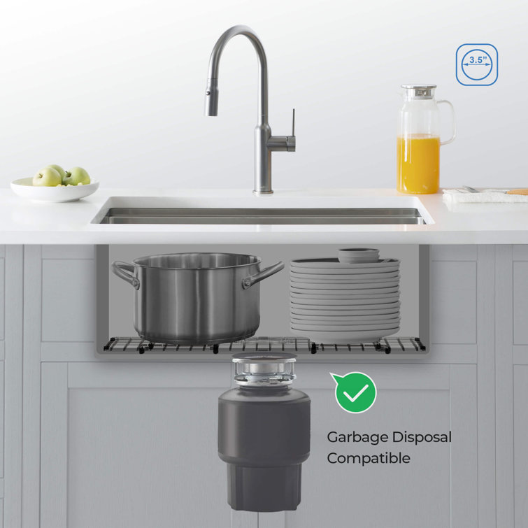 26'' Stainless Steel Undermount Single Bowl Kitchen Sink