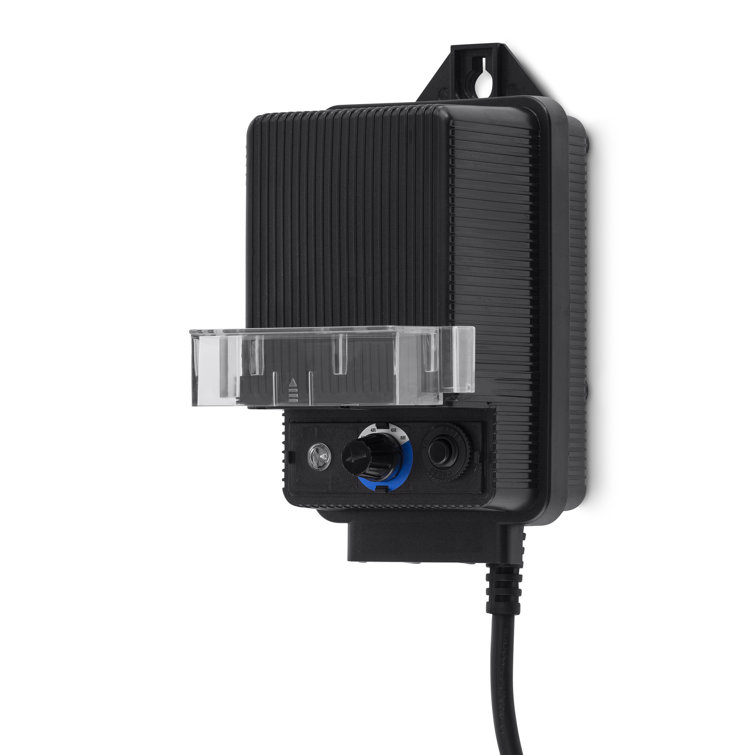 60 Watt Black Outdoor Transformer with Timer