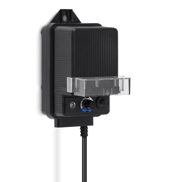 60 Watt Black Outdoor Transformer with Timer