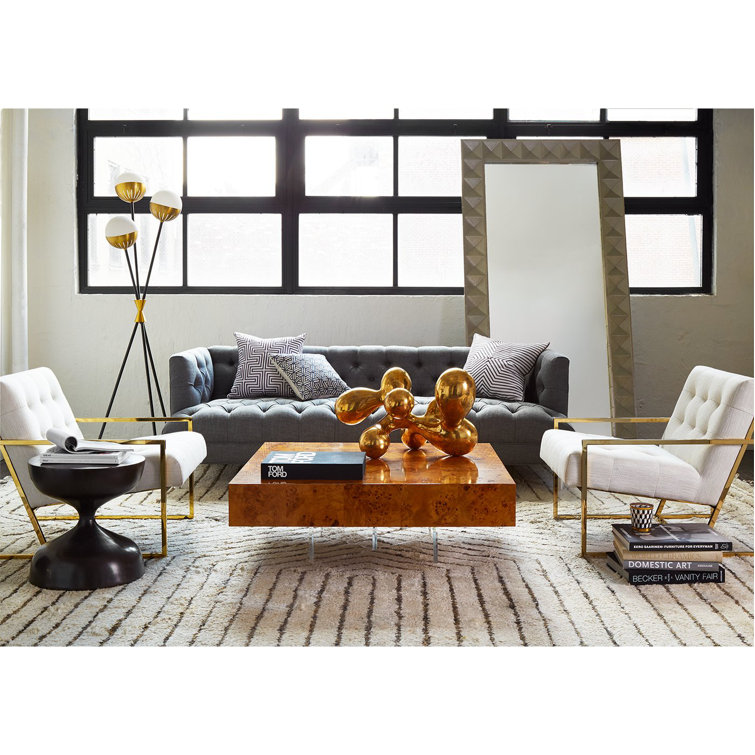 Caracas 3-Light Tripod Floor Lamp in Black and Brass