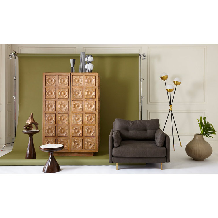 Caracas 3-Light Tripod Floor Lamp in Black and Brass