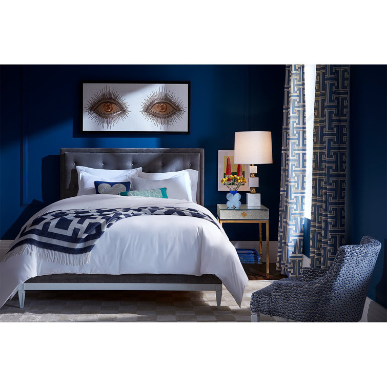 Delphine Quatrefoil Mirrored Side Table with Storage