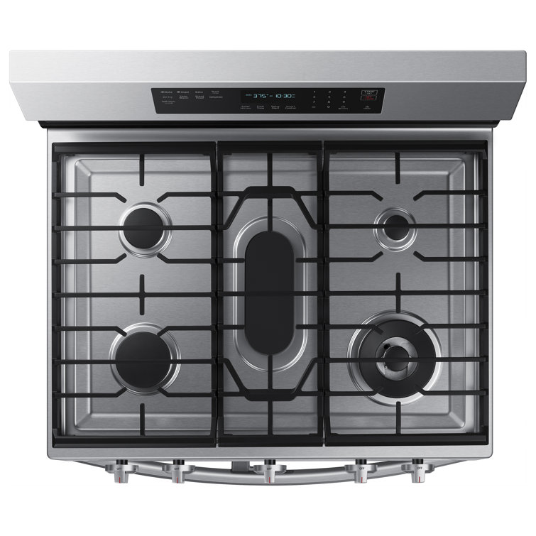 6.0 cu. ft. Stainless Steel Smart Freestanding Gas Range with Flex Duo and Air Fry