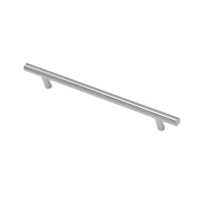 Architectural Satin Nickel 7" Cylindrical Bar Pull with Mounting Hardware