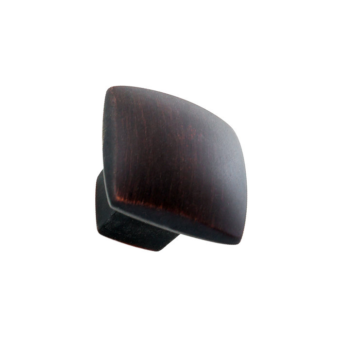 Satin Copper Square Cabinet Knob with Mounting Hardware
