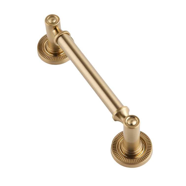 Minted Satin Brass 4" Center to Center Bar Pull