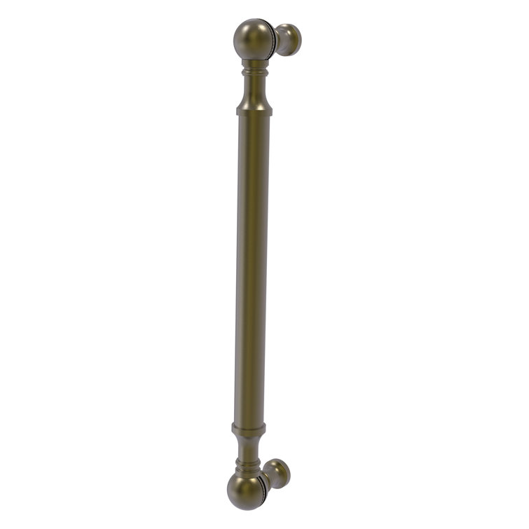 Antique Brass 8-Inch Decorative Bar Pull with Mounting Hardware