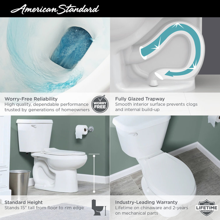 White Elongated High Efficiency Free Standing Toilet