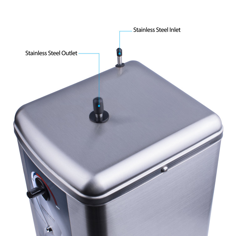 Brushed Nickel Dual Lever Instant Hot Water Dispenser System
