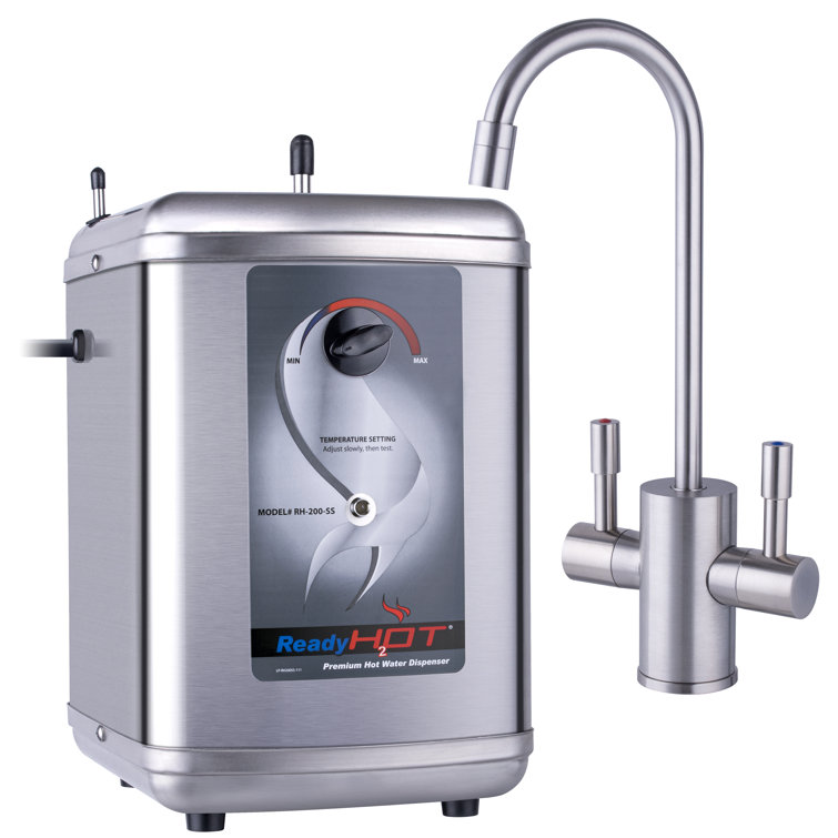Brushed Nickel Dual Lever Instant Hot Water Dispenser System