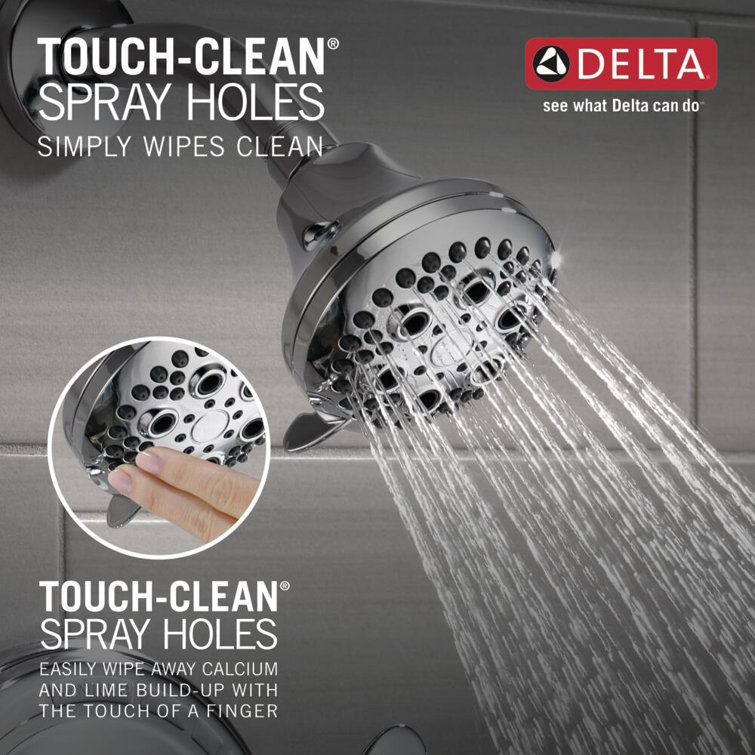 Chrome Single-Function Tub and Shower Faucet Set