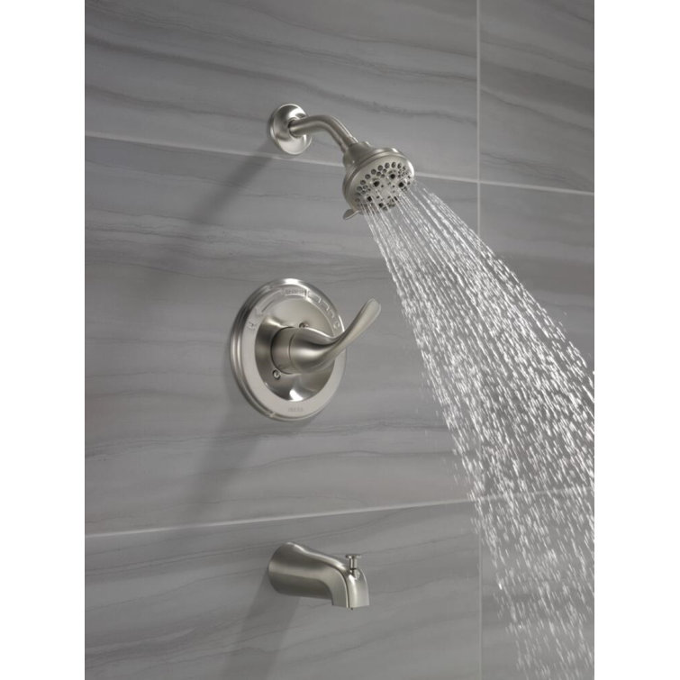 Contemporary Stainless Steel Single-Function Shower Faucet Set