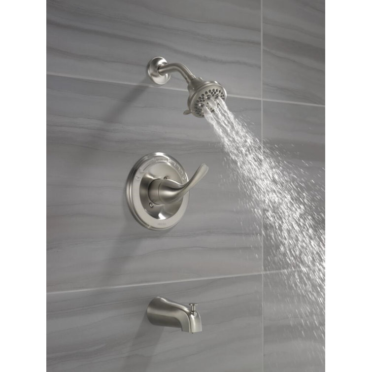 Contemporary Stainless Steel Single-Function Shower Faucet Set