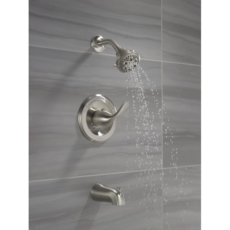 Contemporary Stainless Steel Single-Function Shower Faucet Set