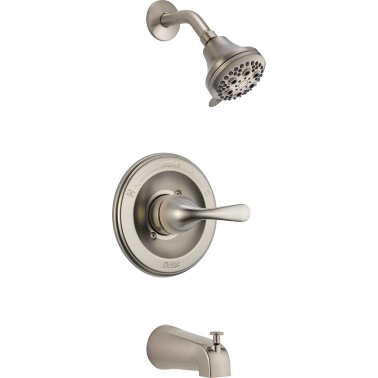 Contemporary Stainless Steel Single-Function Shower Faucet Set