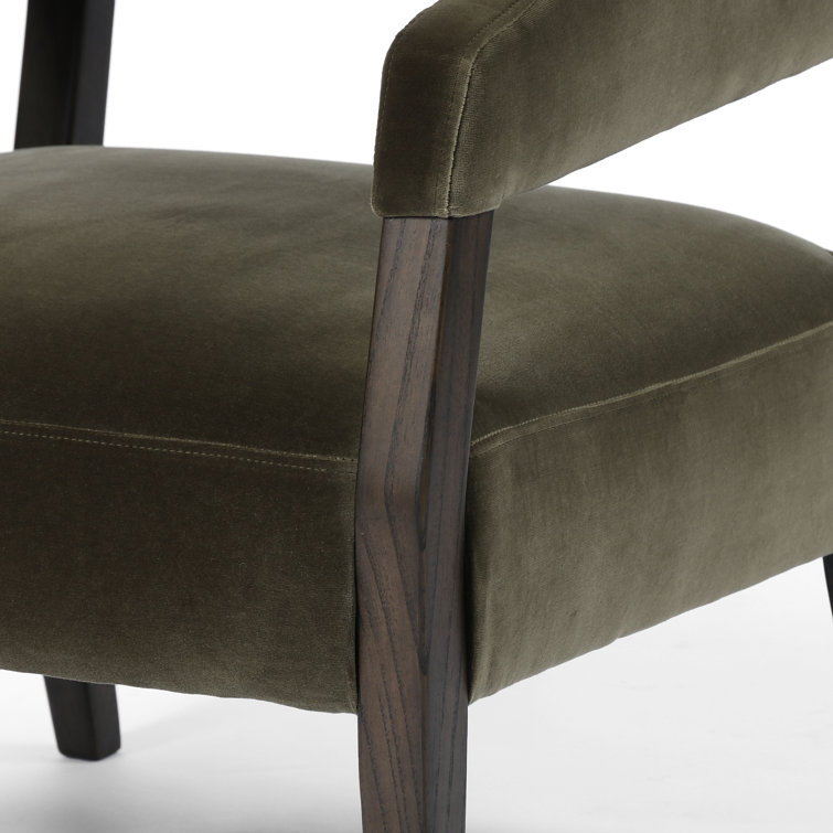 Surrey Olive Deep Seat Wood Accent Chair