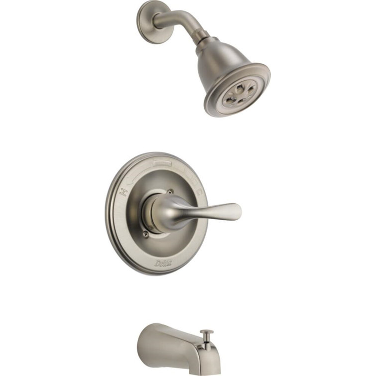 Stainless Steel Modern Single Function Tub and Shower Faucet