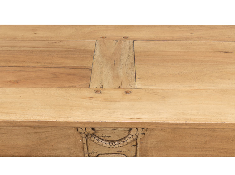 Carreiro Traditional Beige 79'' Driftwood Finish Sideboard