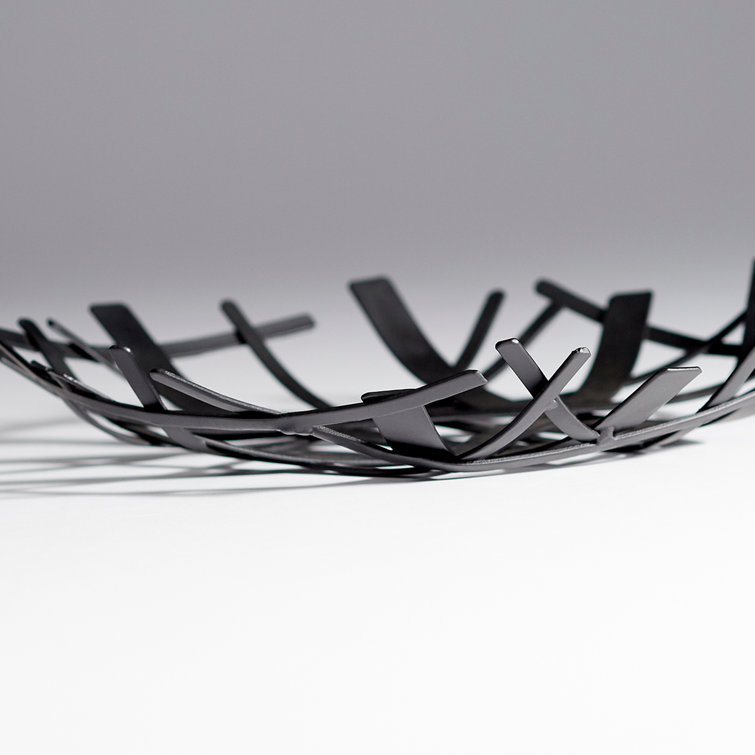 Belgian Black Waffled Iron Decorative Basket