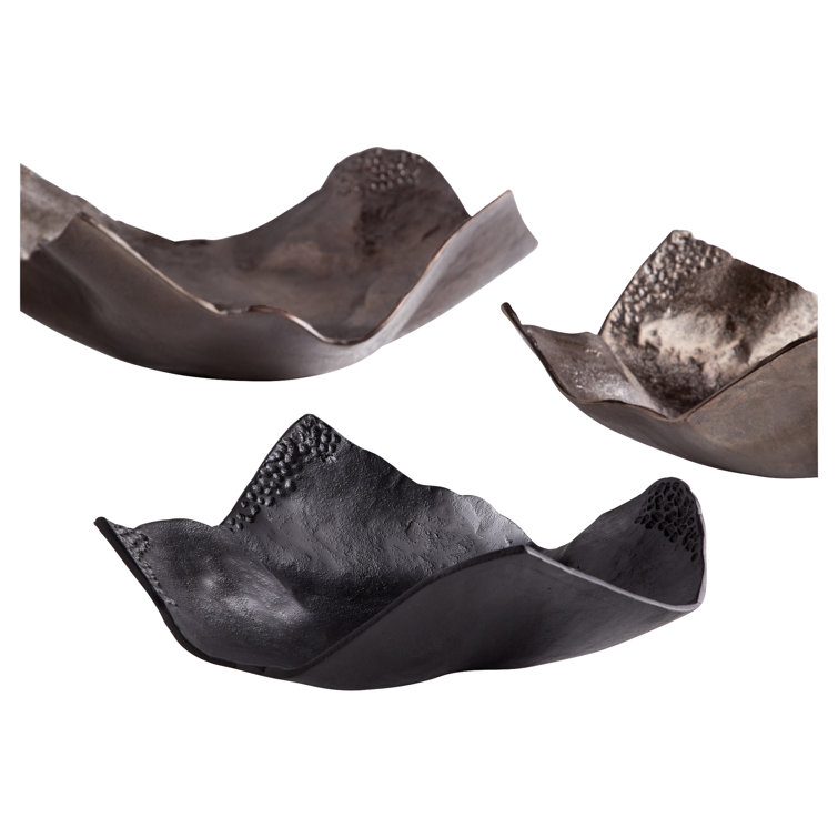 Contemporary Gold Aluminum Decorative Tray