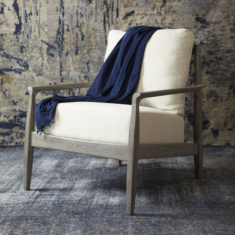 Contemporary Gray Glove 30" Manufactured Wood Arm Chair