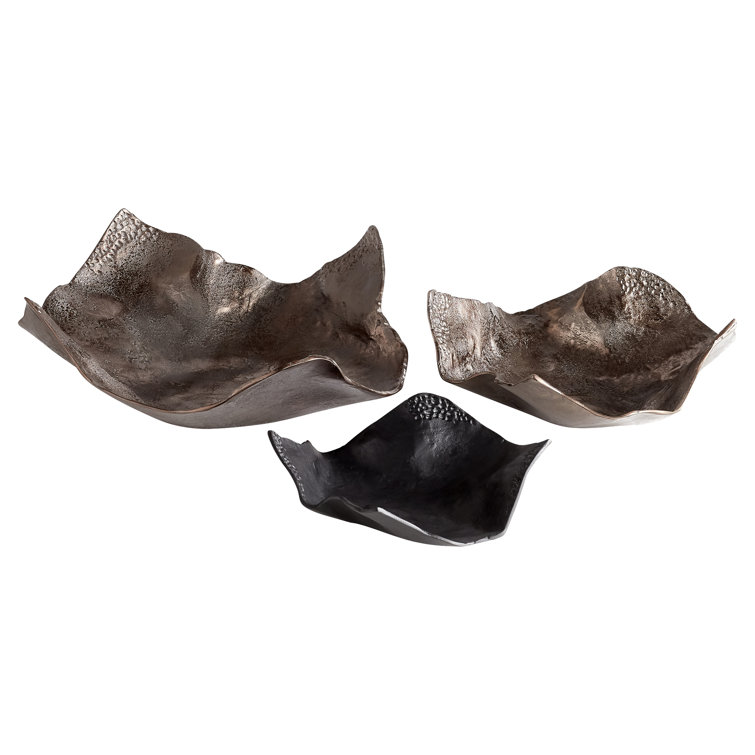 Contemporary Gold Aluminum Decorative Tray