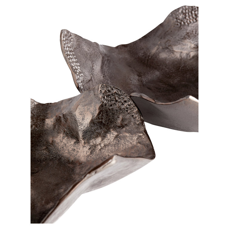 Contemporary Gold Aluminum Decorative Tray