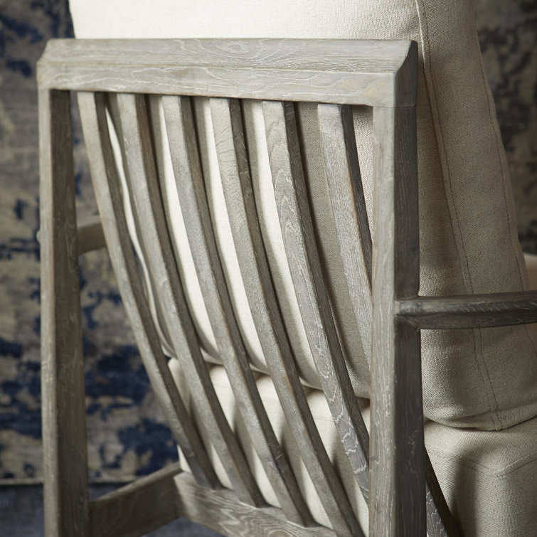 Contemporary Gray Glove 30" Manufactured Wood Arm Chair