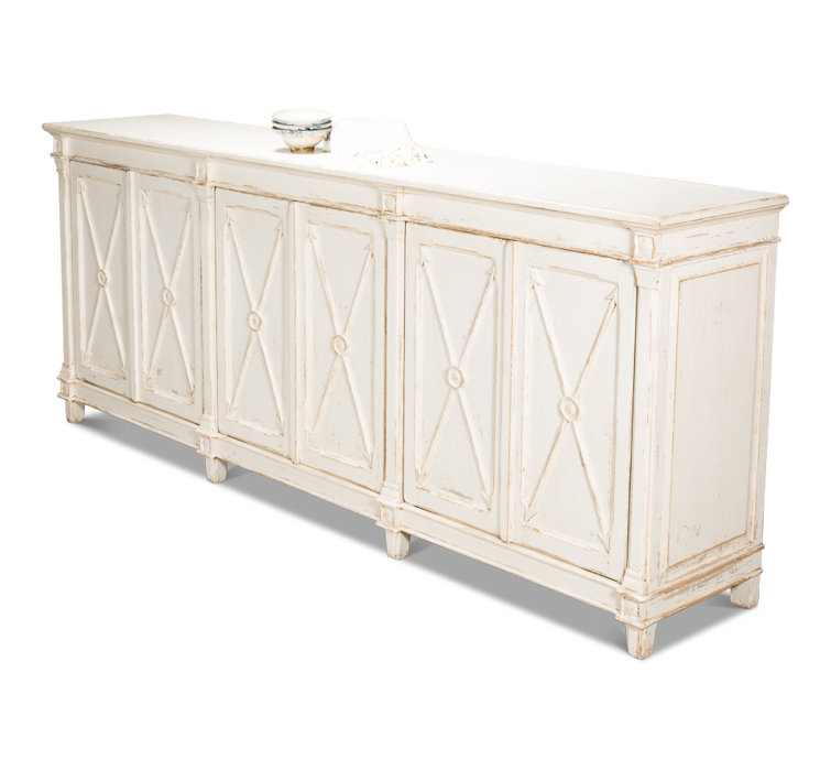 Marksman 96'' White Reclaimed Pine Sideboard