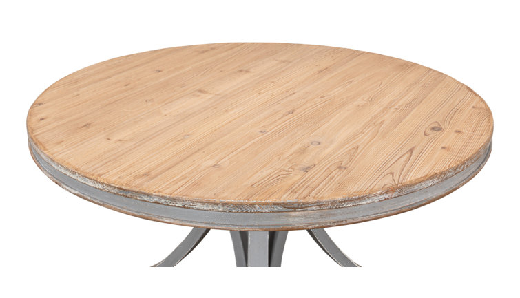 Chateau Gris 54" Reclaimed Wood Round Extendable Dining Table
