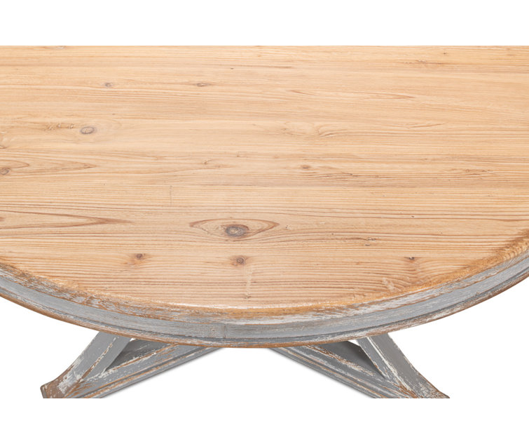 Chateau Gris 54" Reclaimed Wood Round Extendable Dining Table