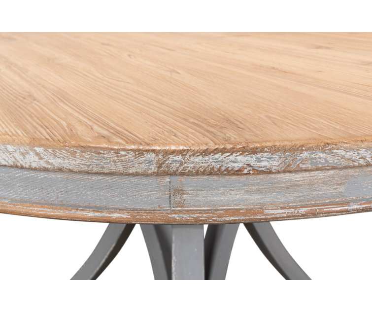 Chateau Gris 54" Reclaimed Wood Round Extendable Dining Table